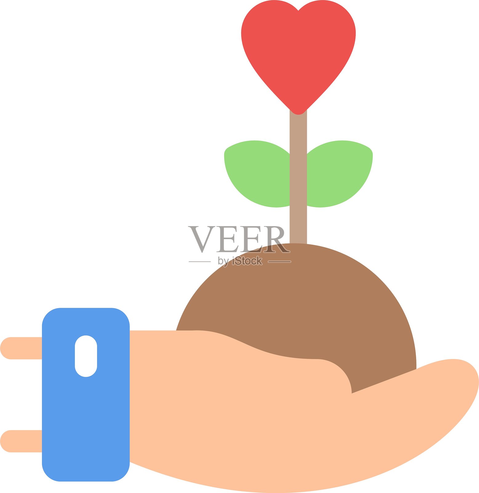 慈善事业扁平图标设计插画图片素材