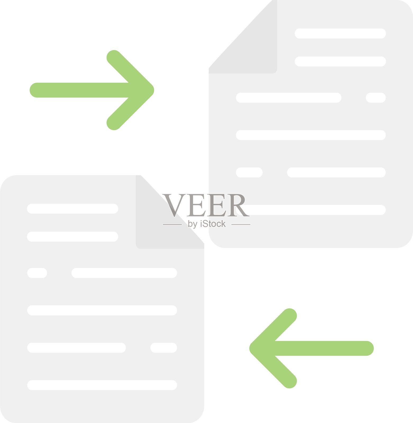 文件共享扁平图标设计插画图片素材