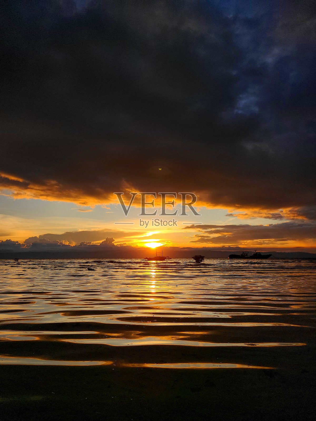 美丽的日落色彩照片摄影图片