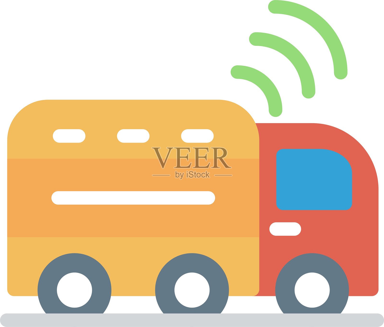 物流效率扁平图标设计插画图片素材