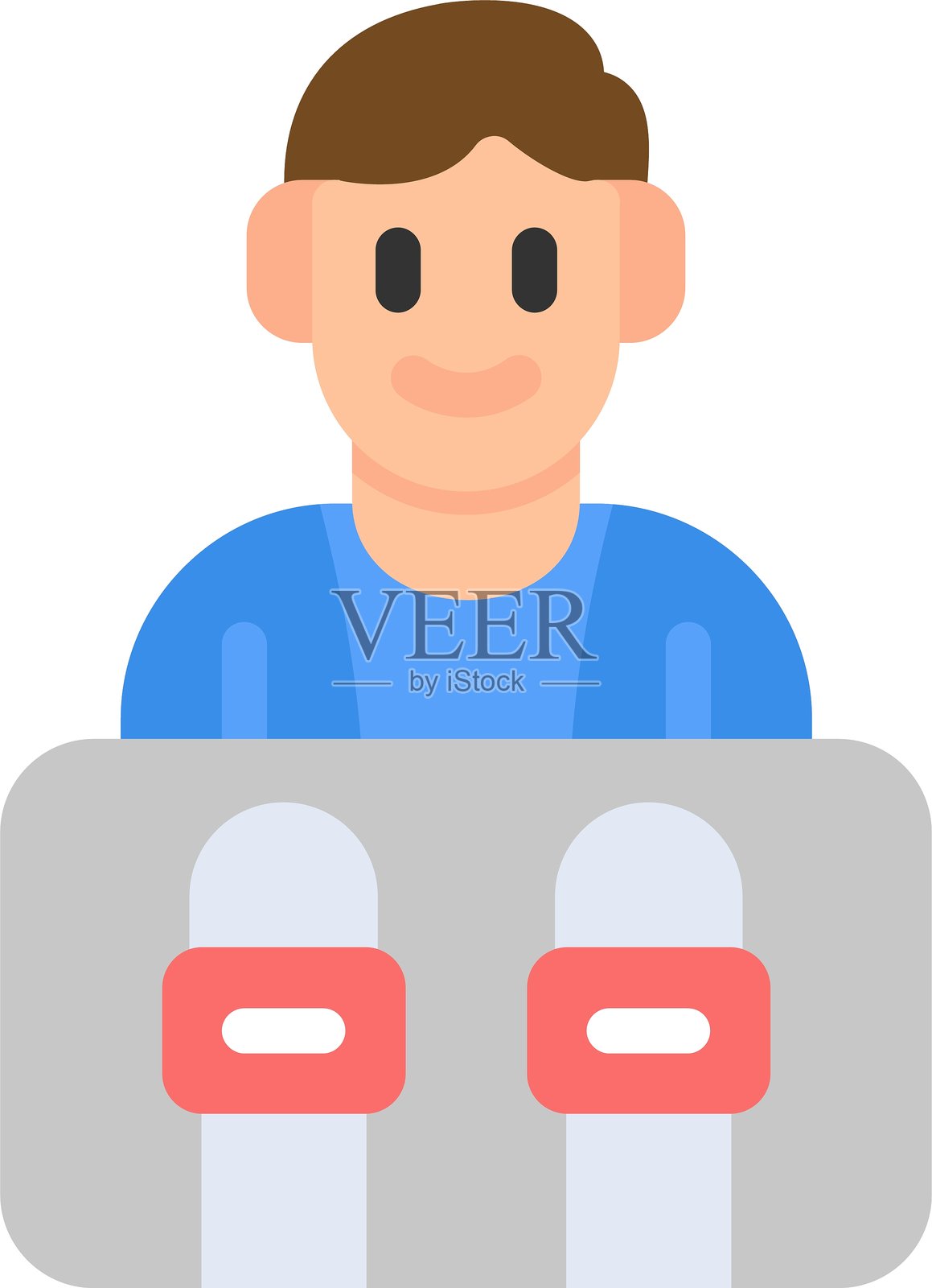 新闻发布会扁平图标设计插画图片素材