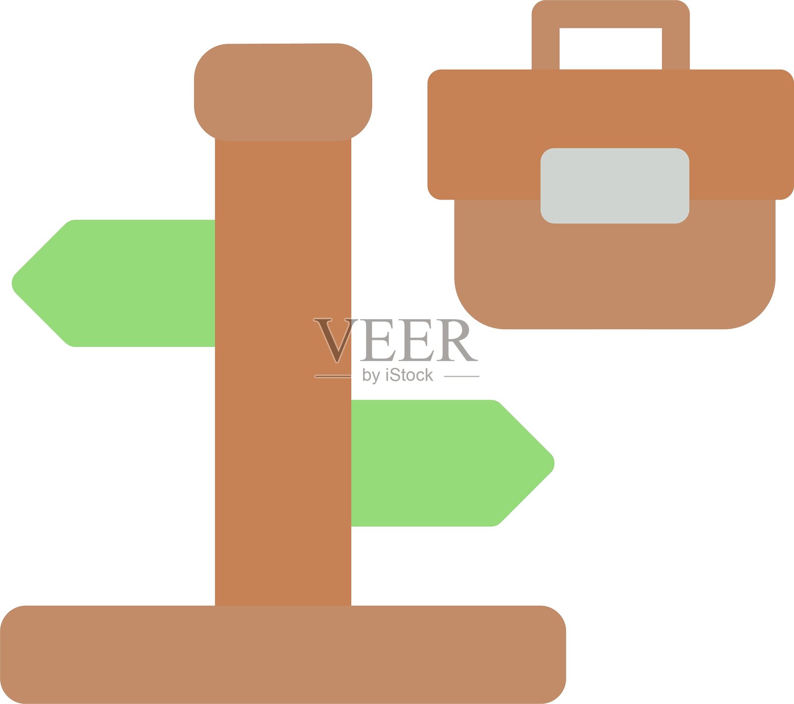 职业发展平面图标设计插画图片素材