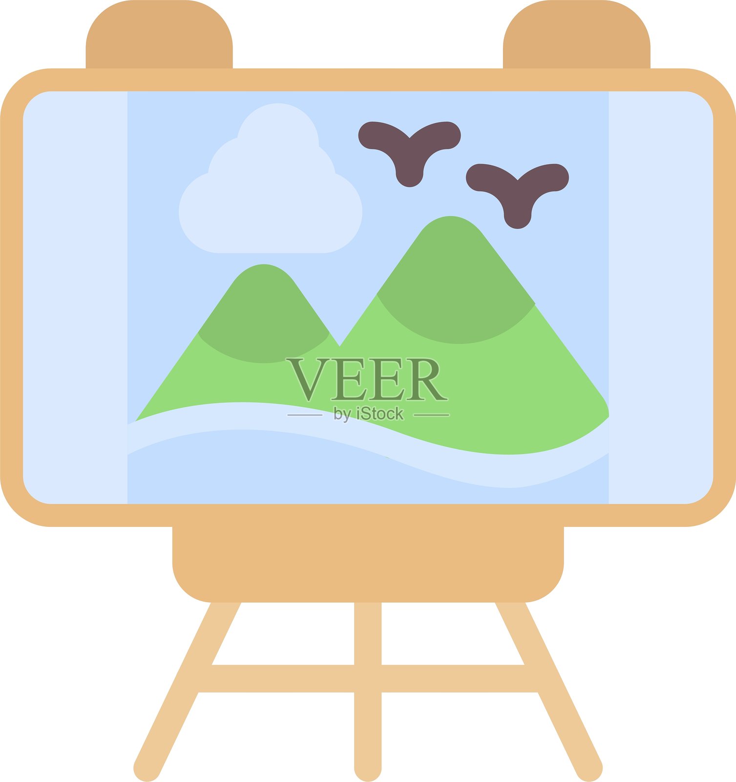 平面图标设计画布插画图片素材