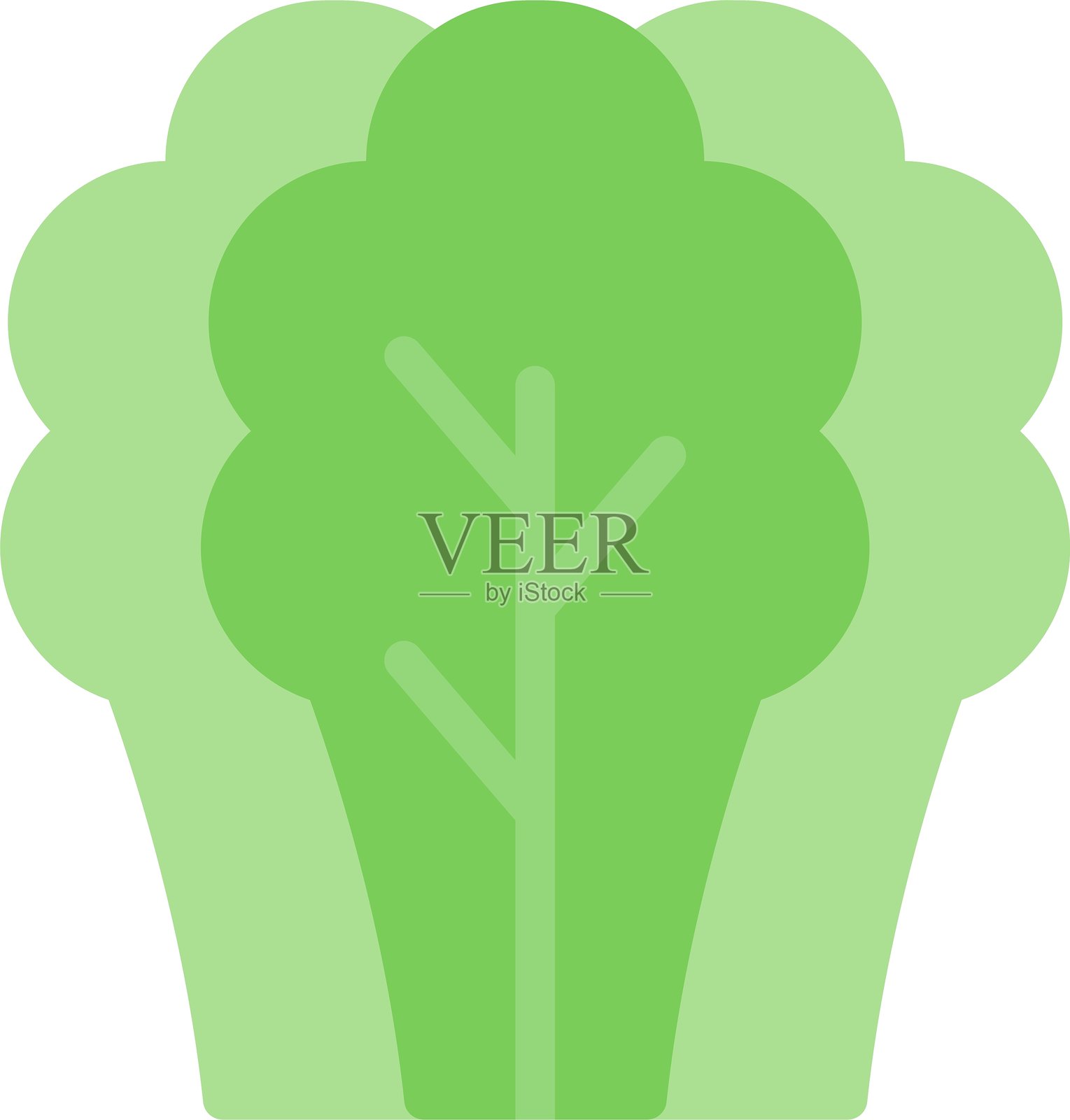 菠菜扁平图标设计插画图片素材