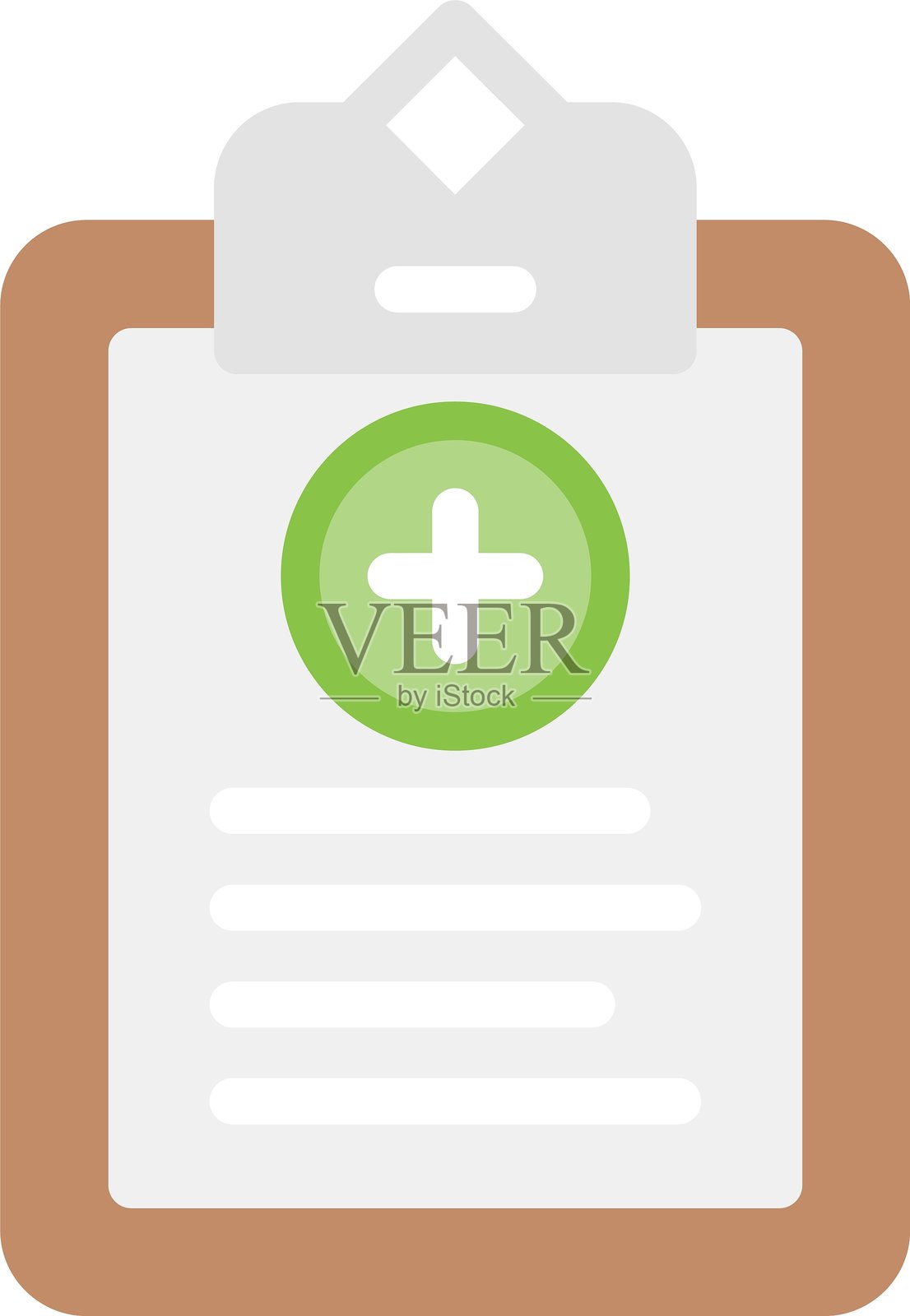 医疗图表扁平图标设计插画图片素材