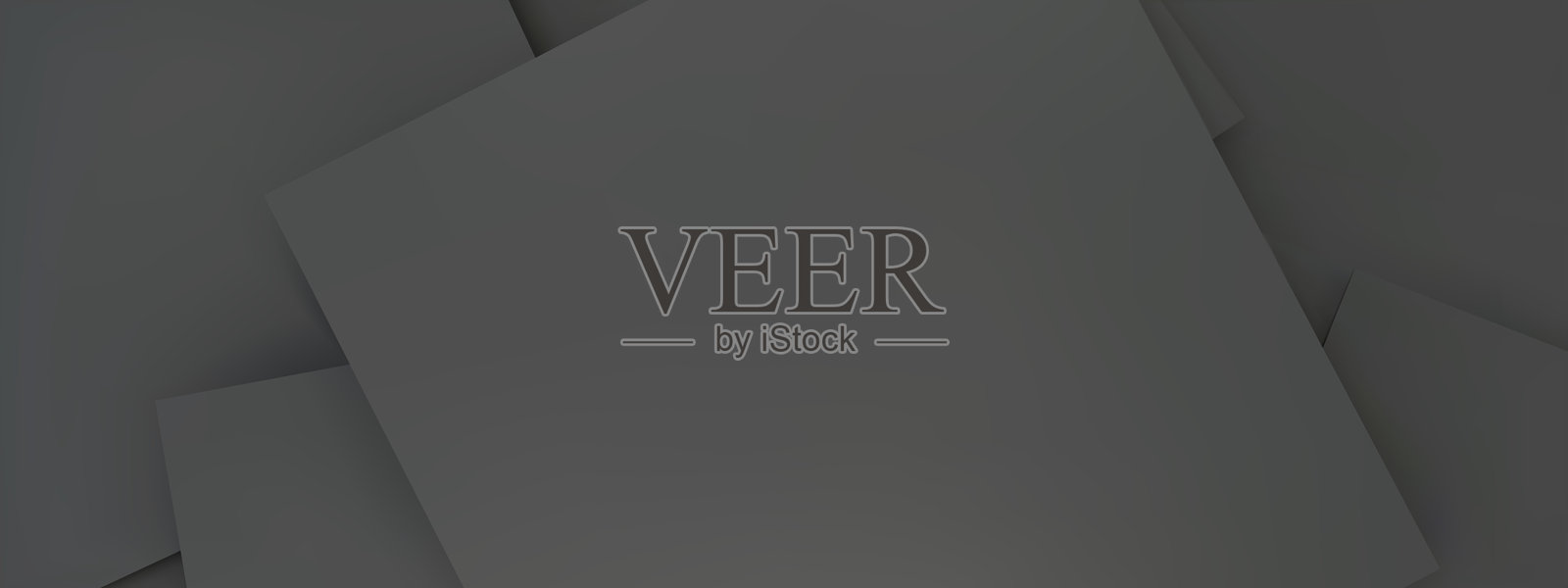 黑色纸张背景的俯视图。许多黑色纸张堆叠在一起。3D矢量插图。插画图片素材