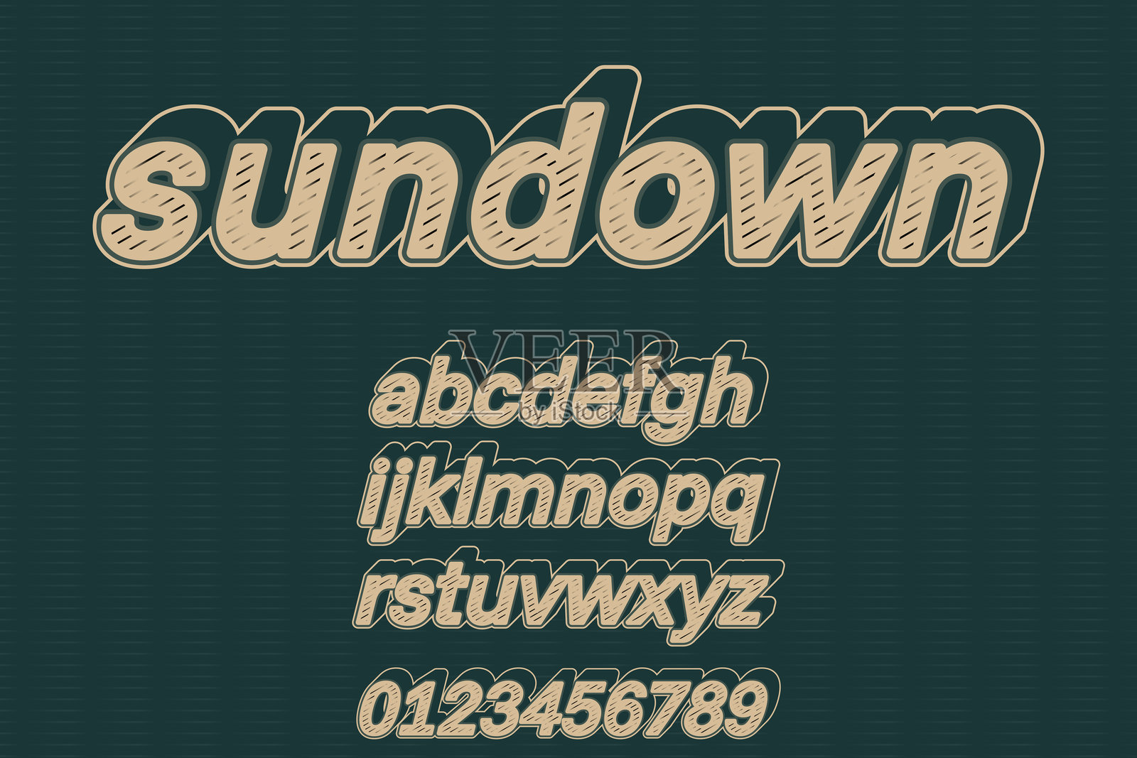 日落可编辑文本效果。文本可以在“图形样式”面板中更改。插画图片素材