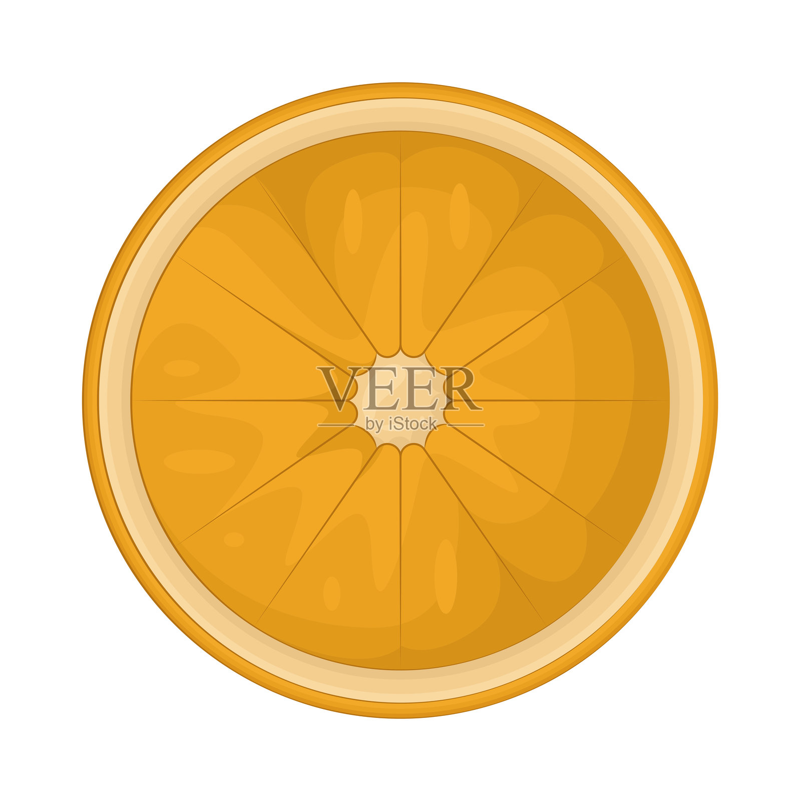 橙子片插画图片素材