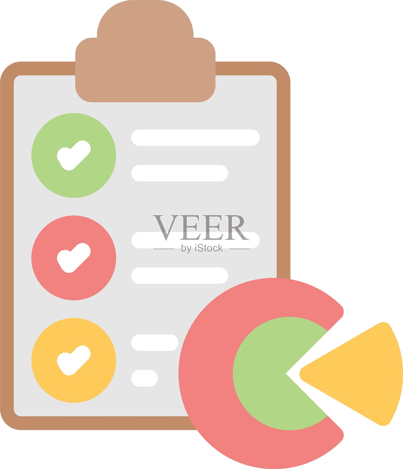 调查与民意调查扁平图标设计插画图片素材