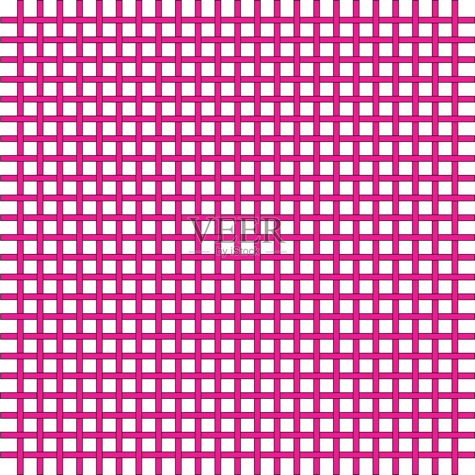 由霓虹粉色线条构成的编织图案插画图片素材