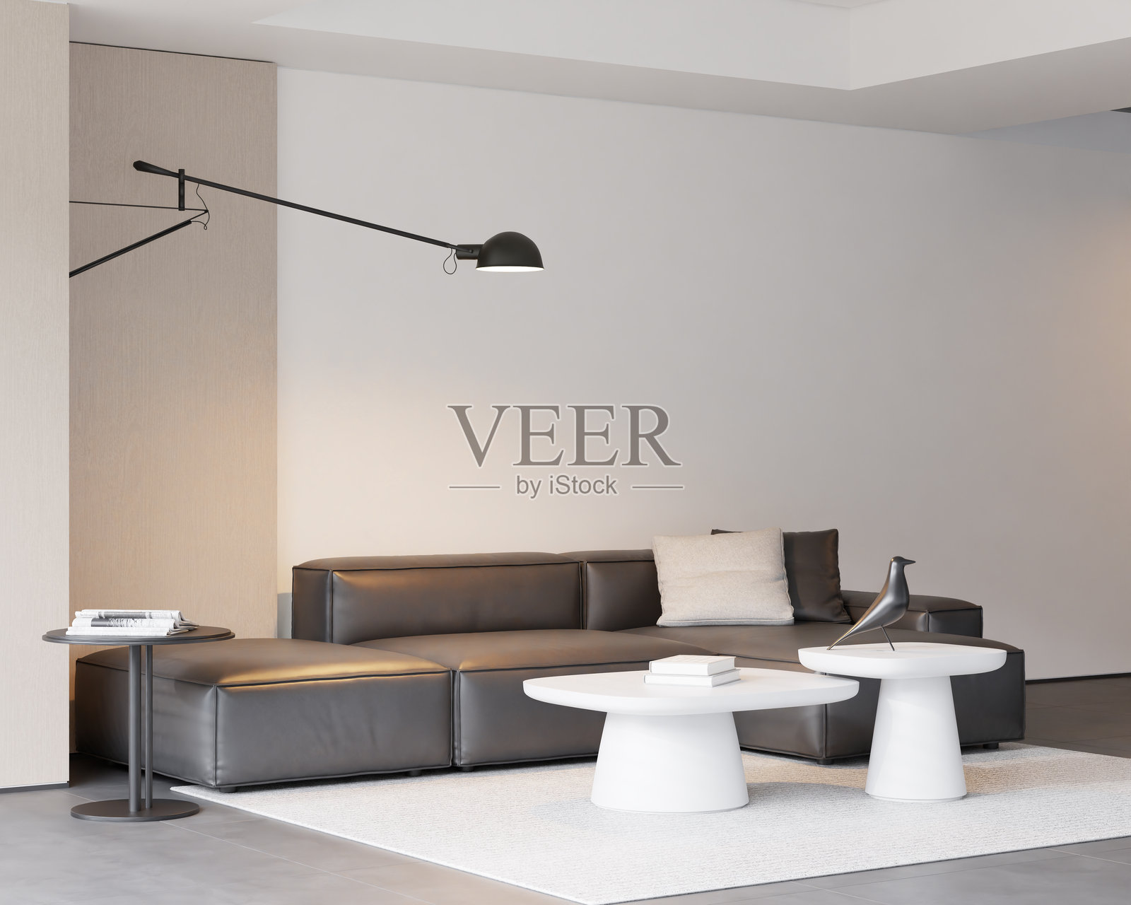 现代简约风格的客厅室内设计照片摄影图片