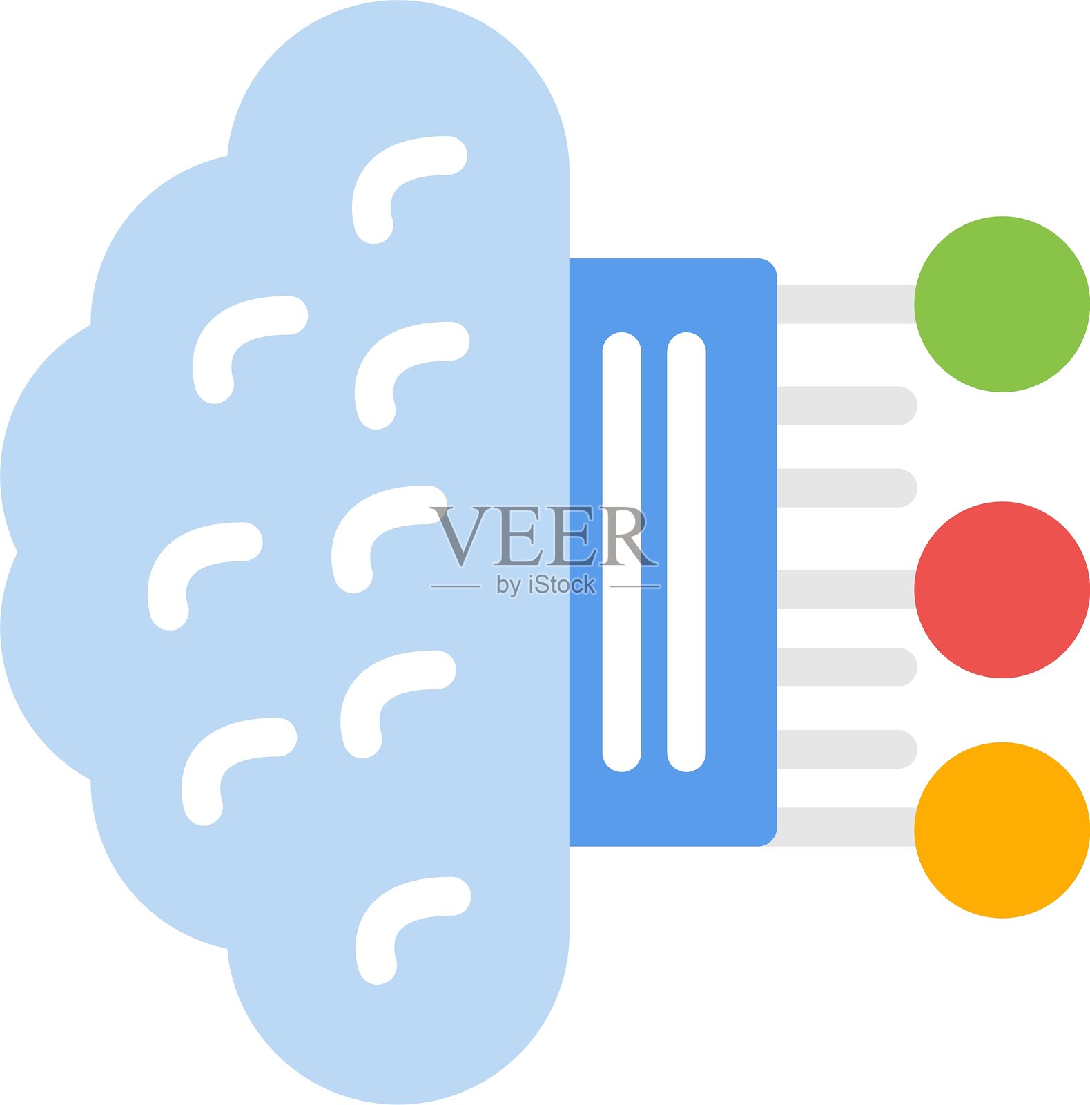 人工智能创新扁平图标设计插画图片素材