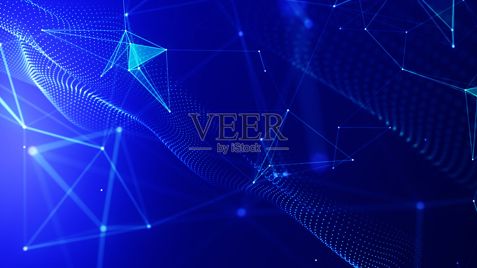 抽象数字流粒子。网络连接背景。大数据可视化。科技背景。3D渲染。4K照片照片摄影图片