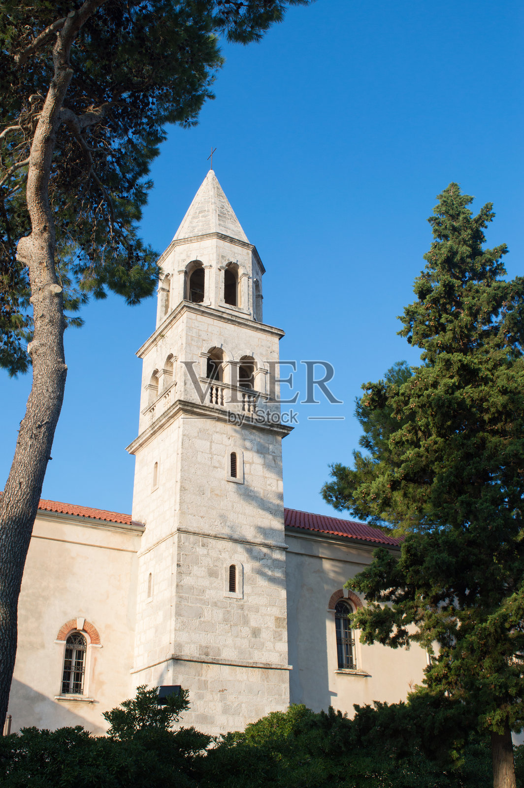 克罗地亚达尔马提亚的天主教堂照片摄影图片