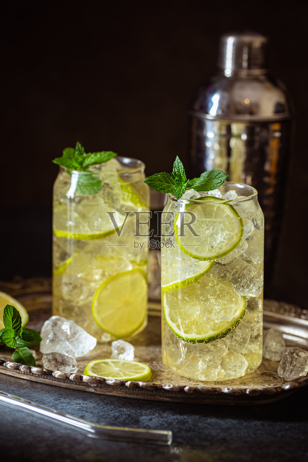 夏季饮品冰茶照片摄影图片