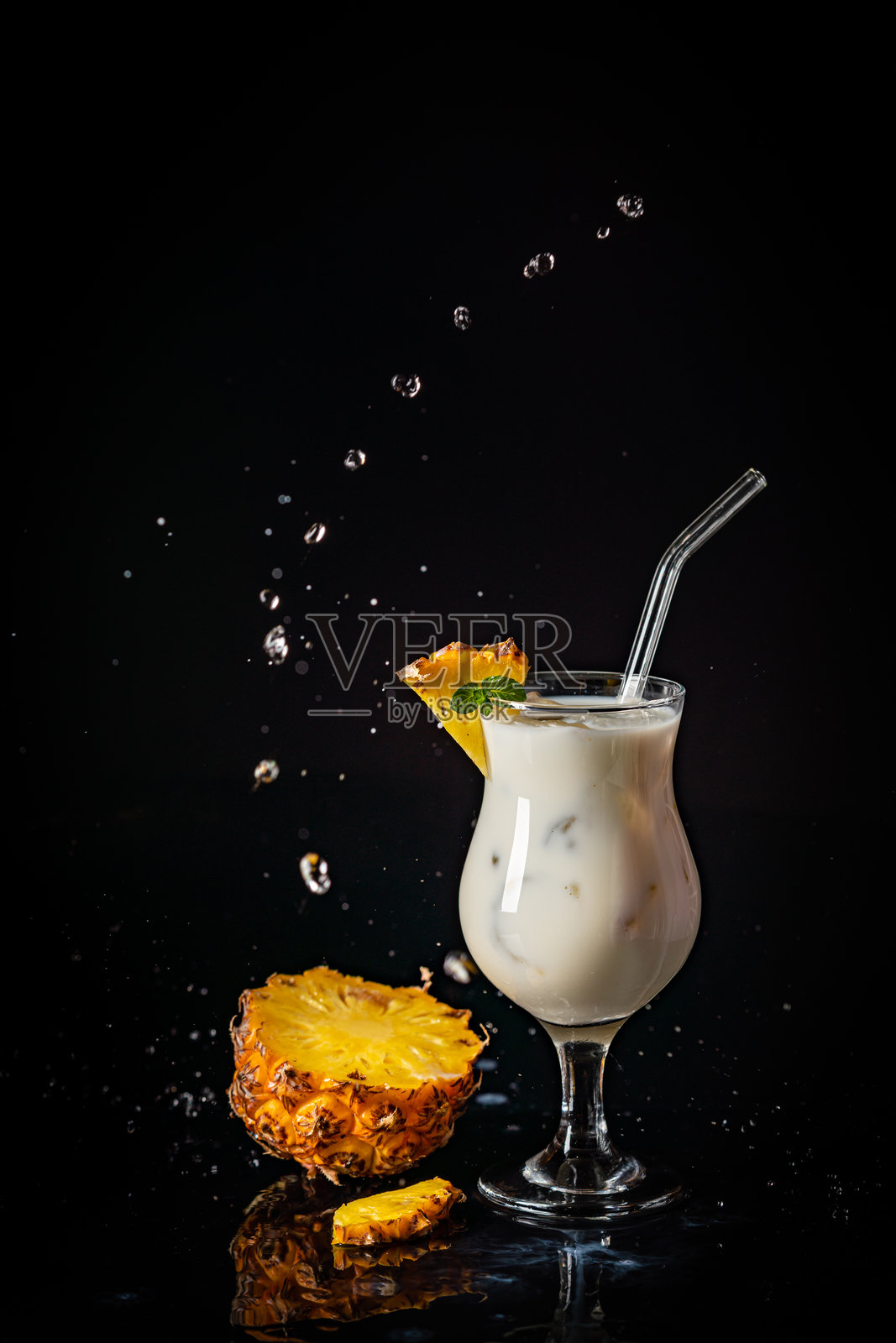 皮纳科拉达鸡尾酒照片摄影图片