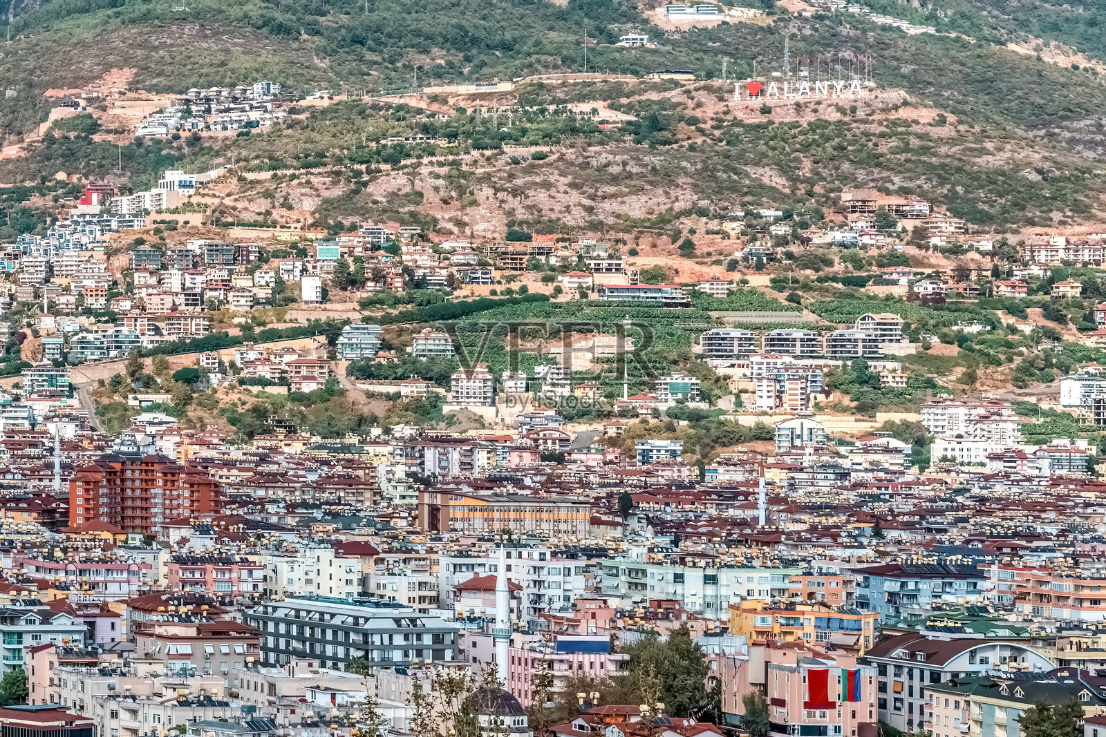 土耳其阿拉尼亚的全景视图照片摄影图片