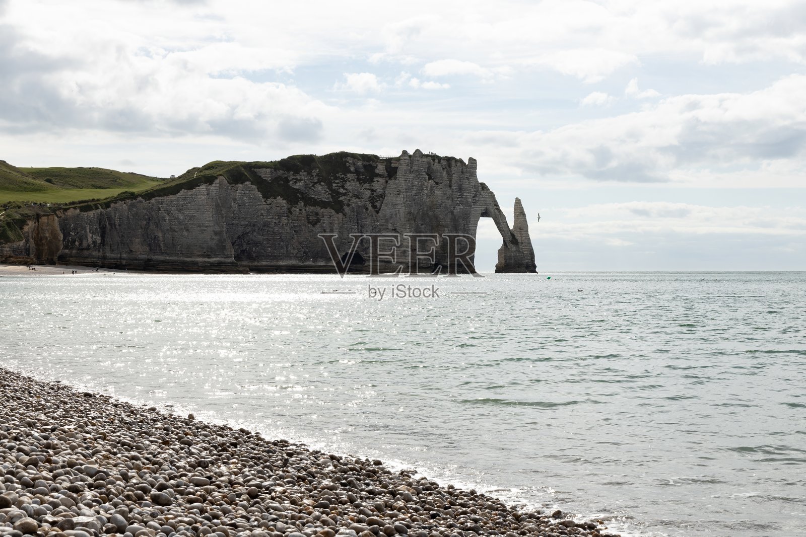 法国埃特雷塔的美丽悬崖和壮观的风景照片摄影图片