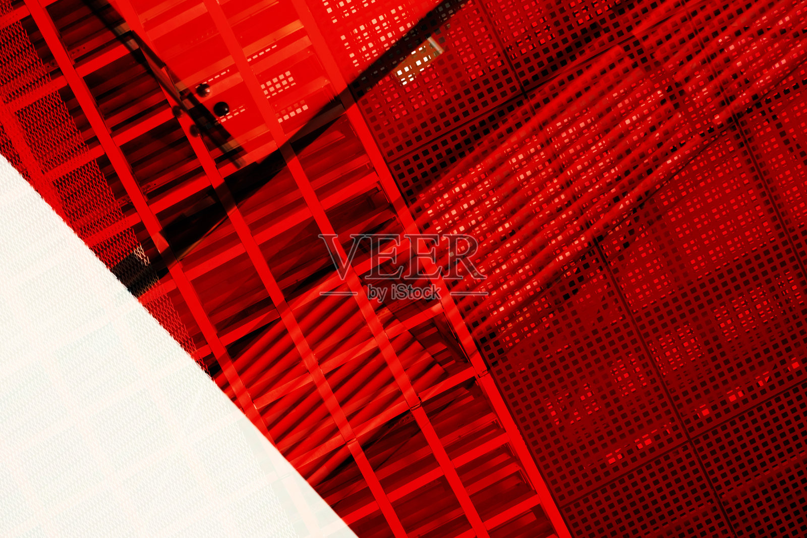 现代红白建筑背景细节照片摄影图片