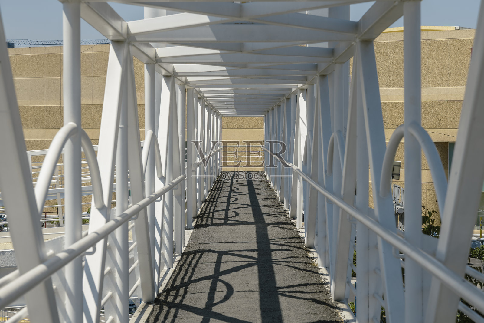 墨西哥普埃布拉的步行桥照片摄影图片