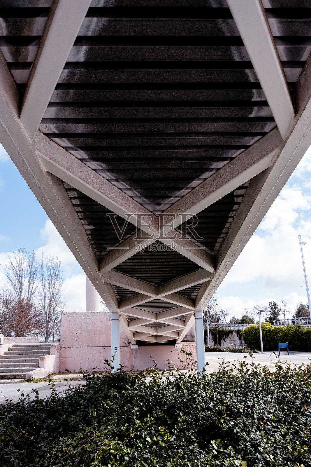 桁架框架结构照片摄影图片