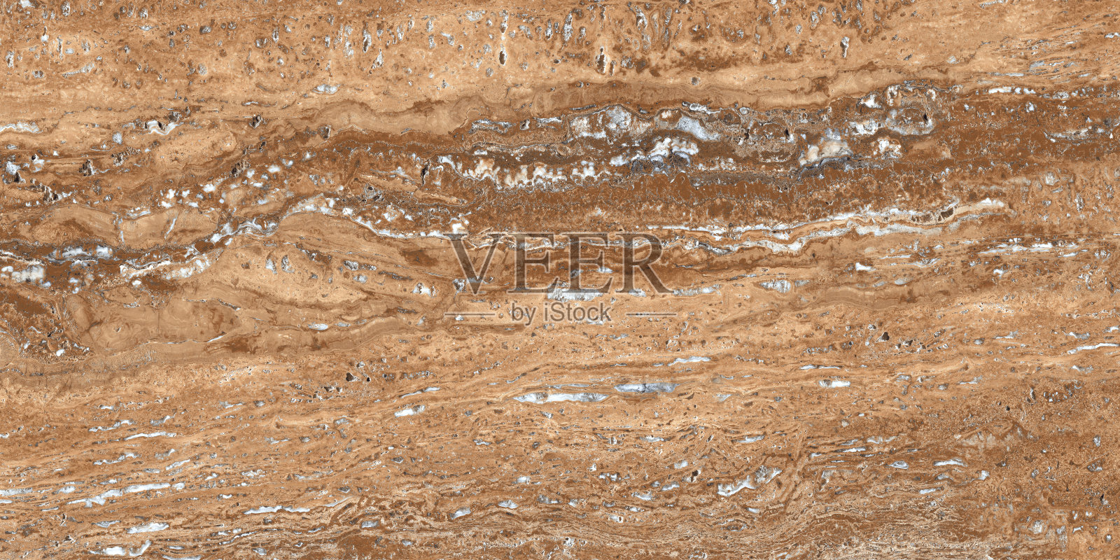 奢华的棕色石灰华大理石纹理。照片摄影图片