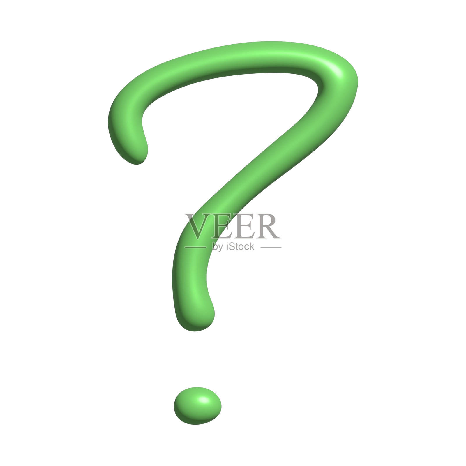 3D问号剪贴画 设计用单一元素照片摄影图片