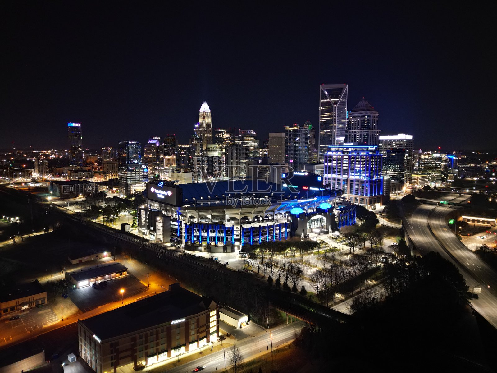 夏洛特市中心照片摄影图片