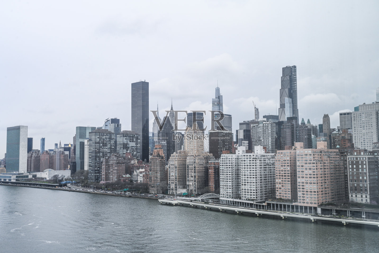 纽约市，曼哈顿，罗斯福岛。照片摄影图片