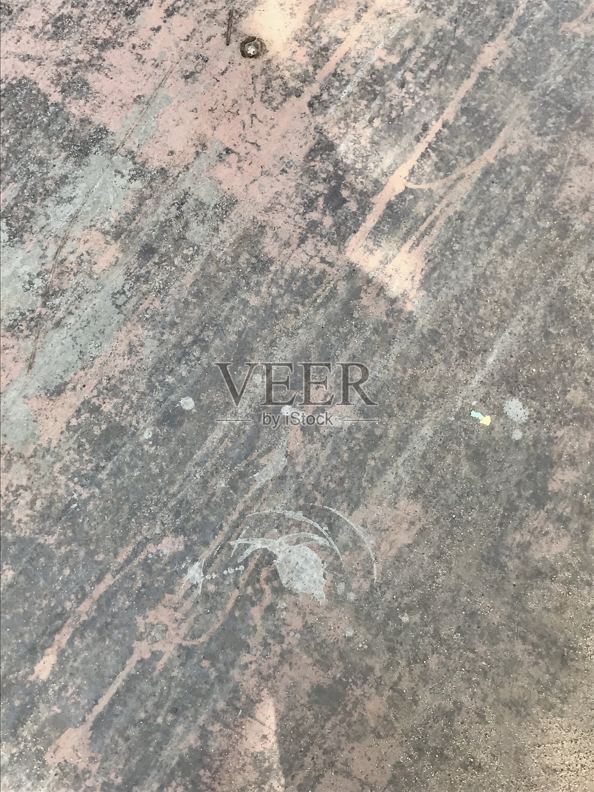 金属背景上的涂鸦画照片摄影图片