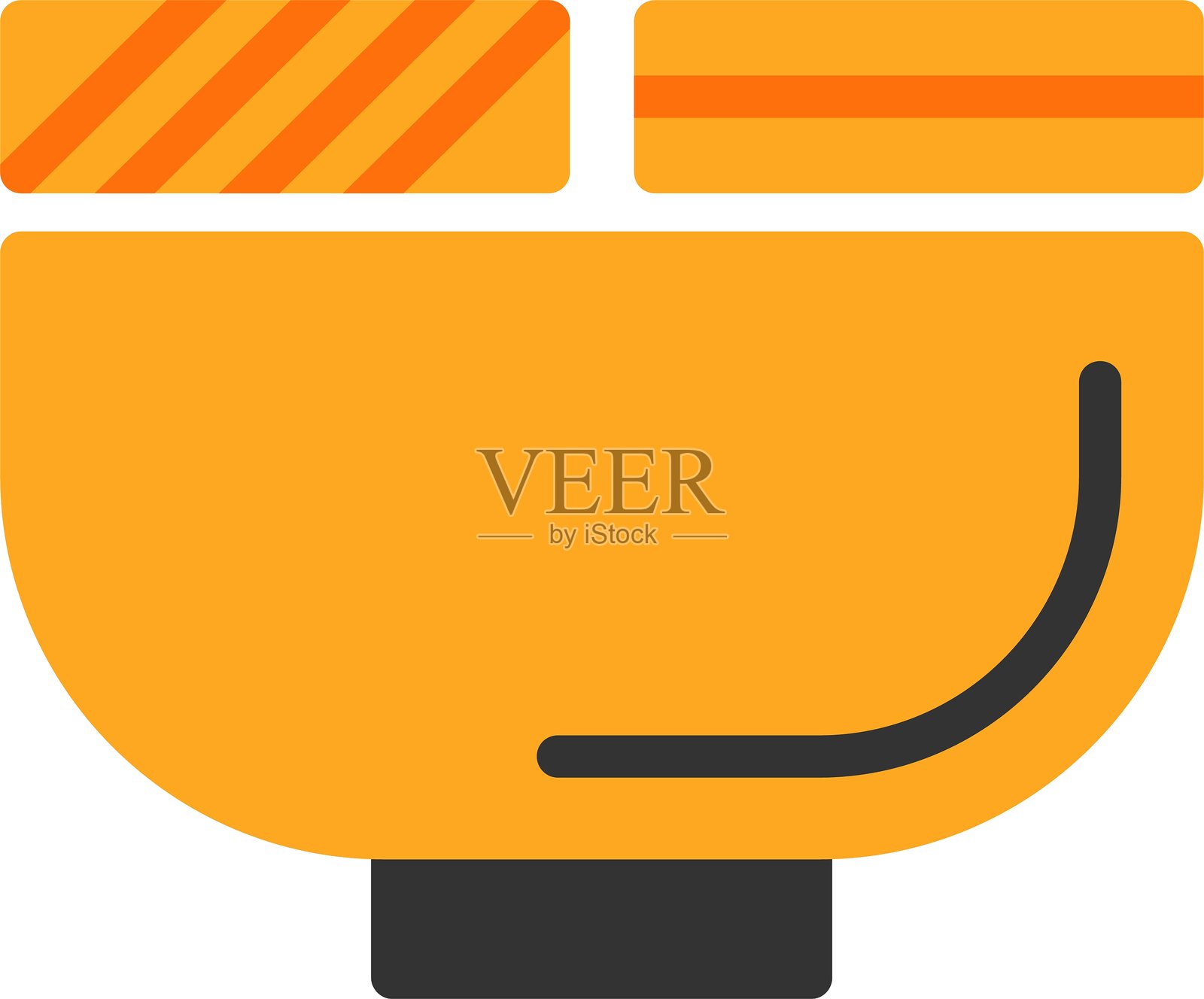 意大利面扁平风格图标设计插画图片素材