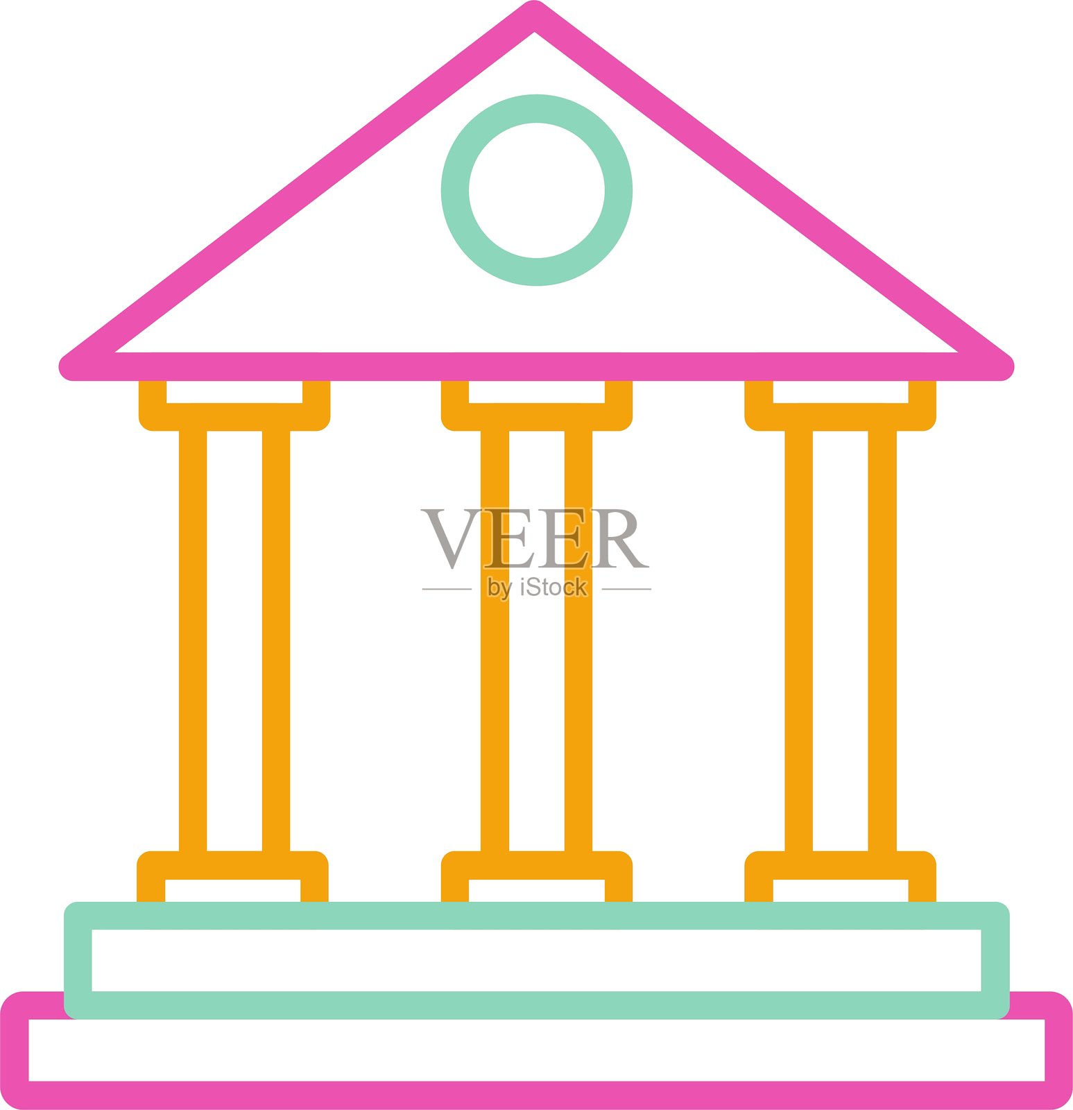 银行图标插画图片素材