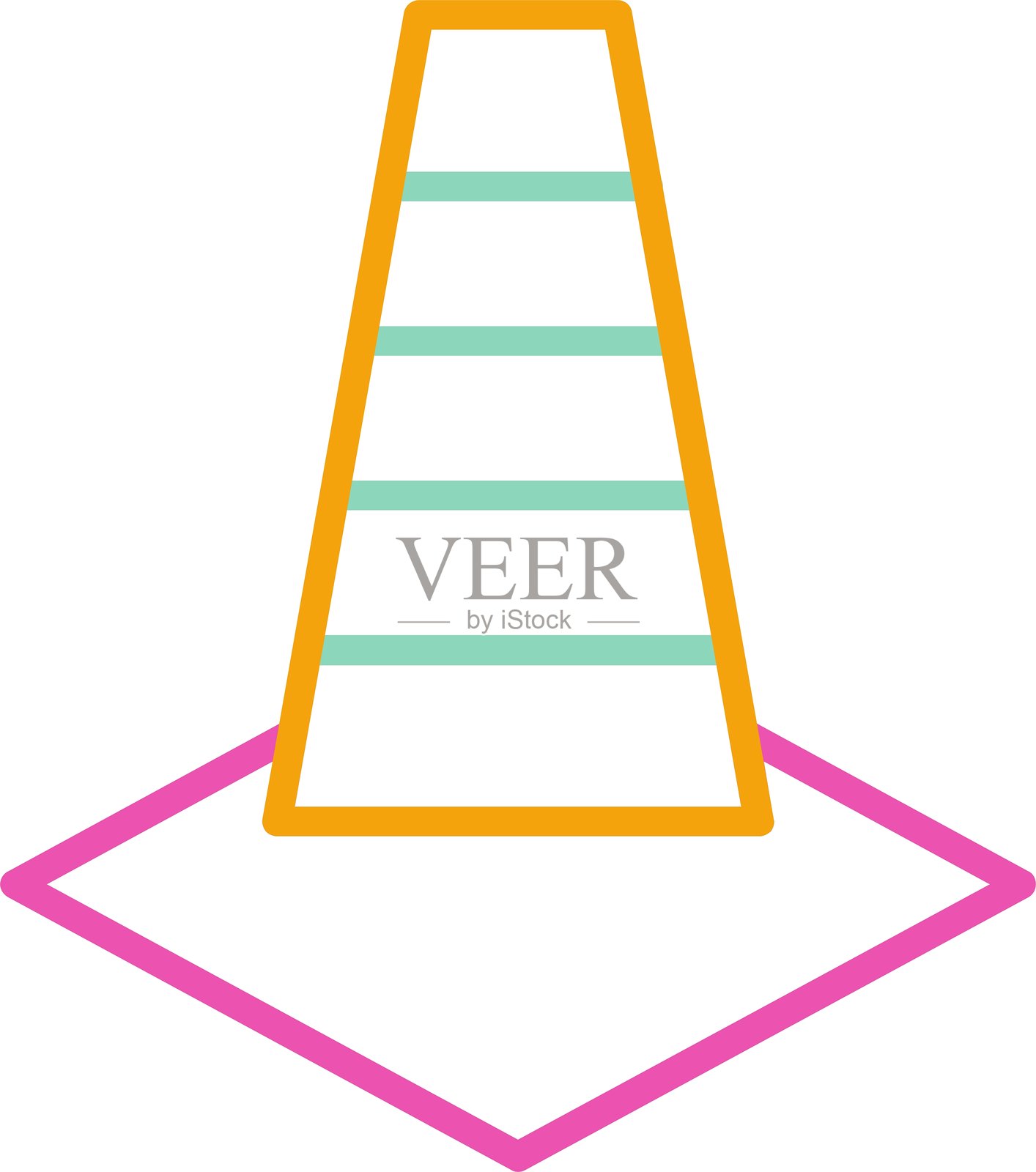 圆锥图标插画图片素材