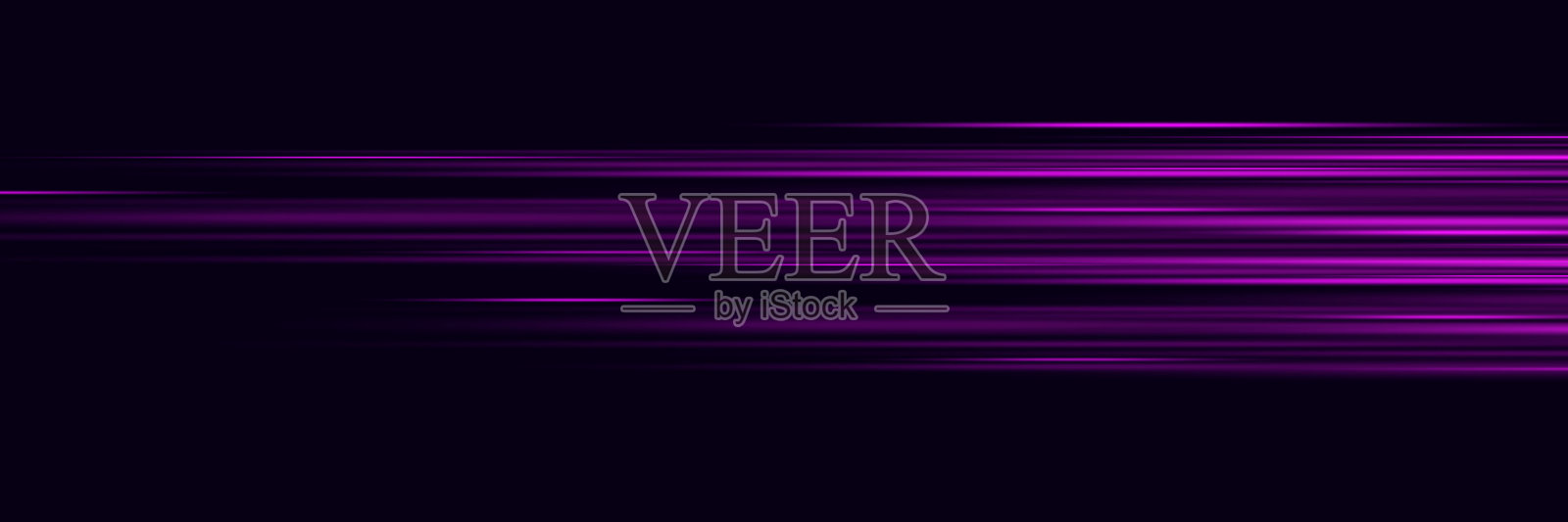 未来感的霓虹线条，光速效果。插画图片素材