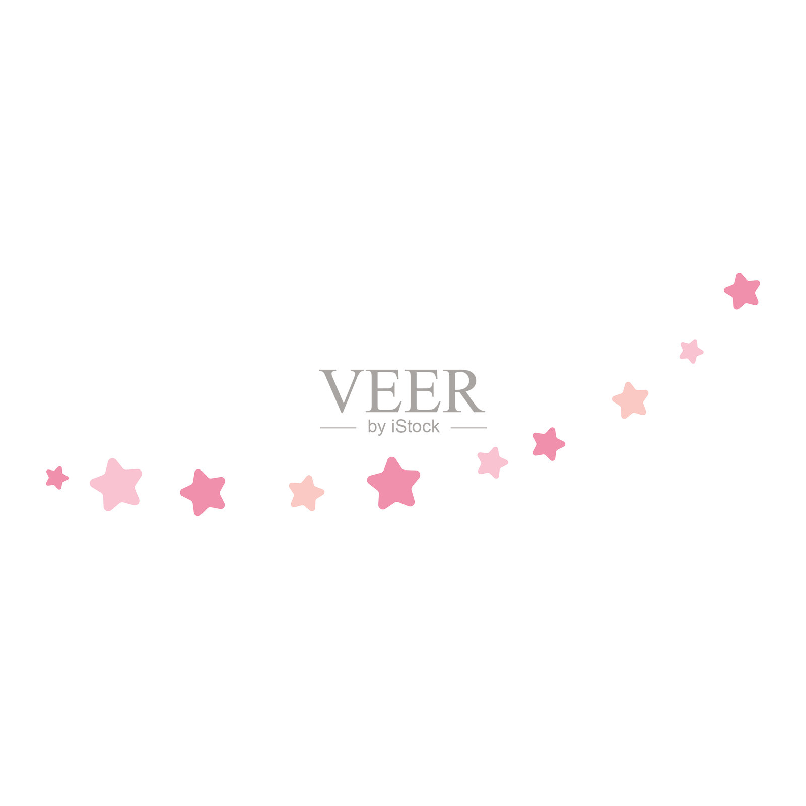 粉色手绘节日装饰闪光粉插画图片素材