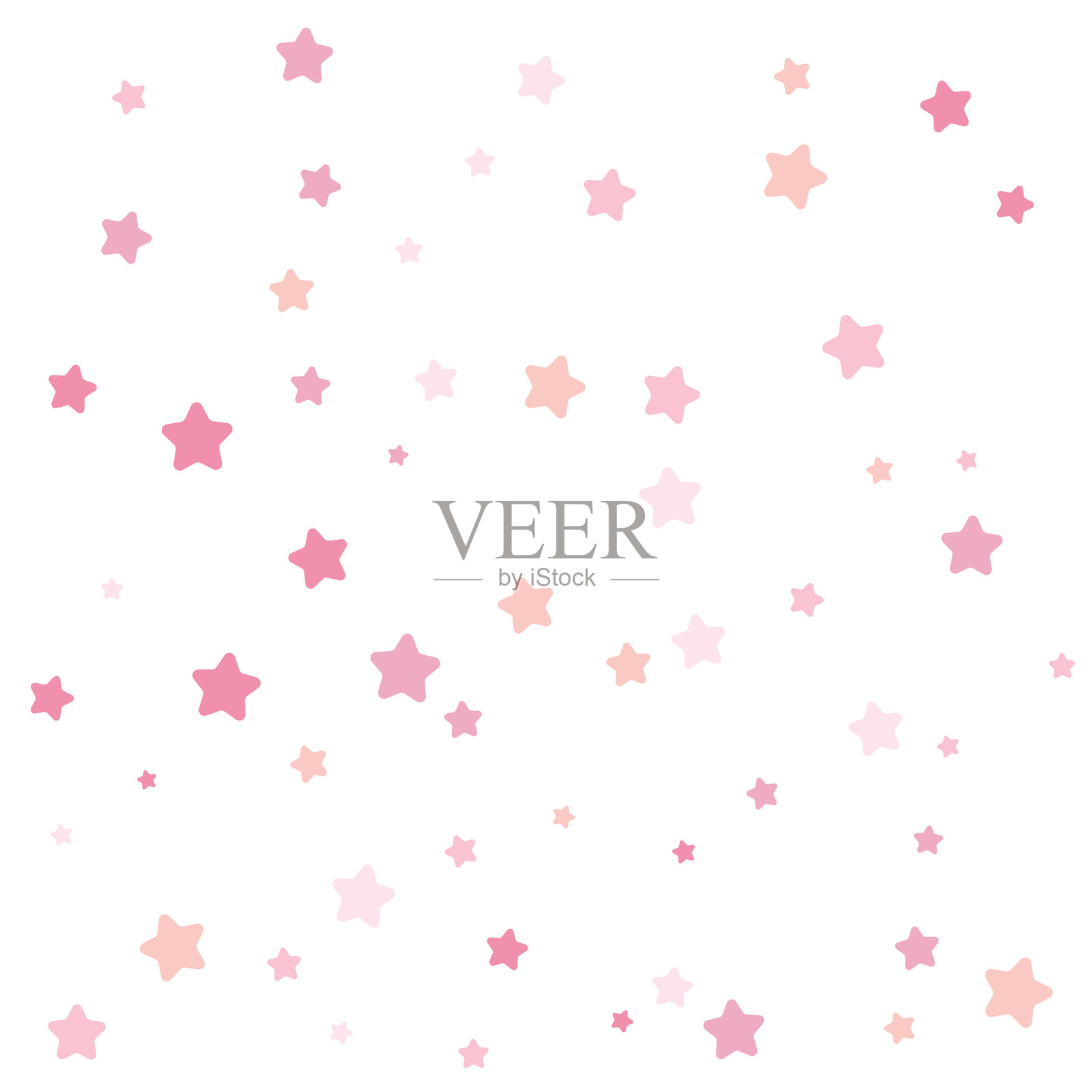 粉色手绘节日装饰闪光粉插画图片素材