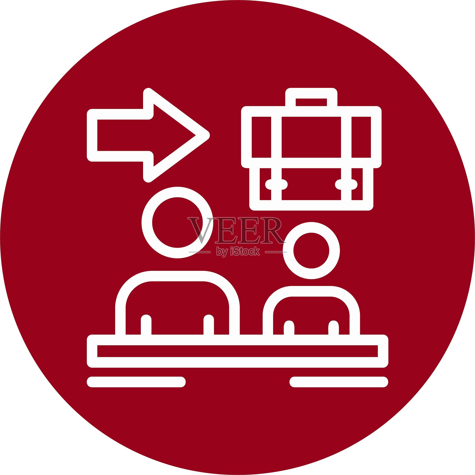 交接线圆形风格图标设计插画图片素材