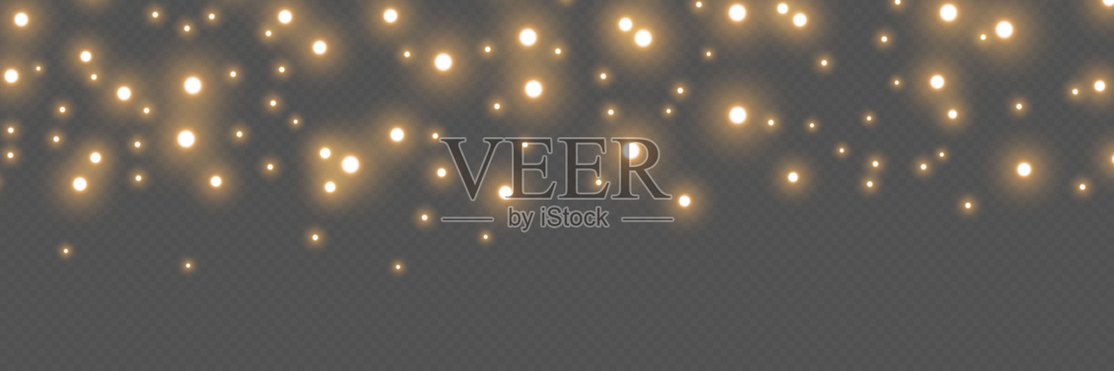 金色辉光星云抽象闪烁光芒。插画图片素材