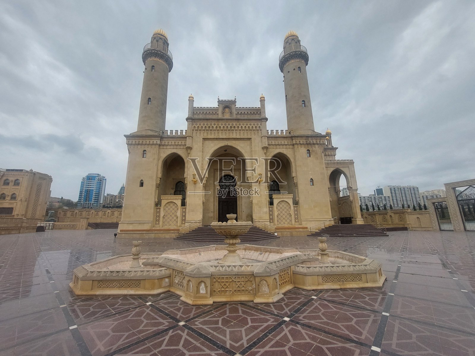 巴库塔泽皮尔清真寺照片摄影图片