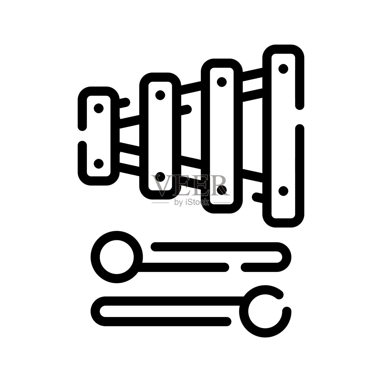 木琴插画图片素材