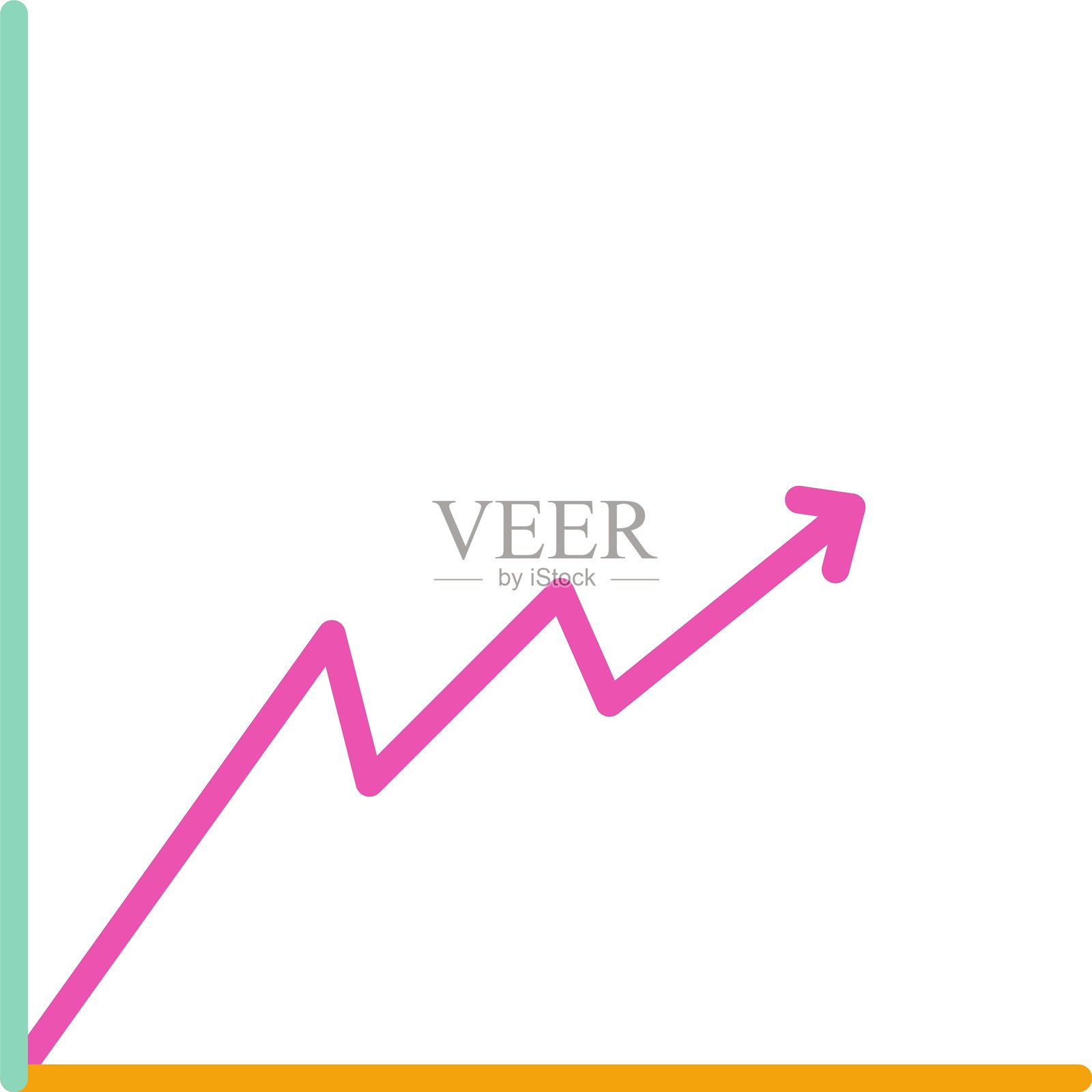 折线图图标插画图片素材