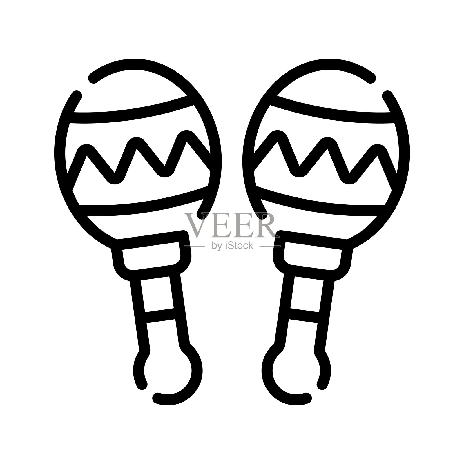 沙锤插画图片素材