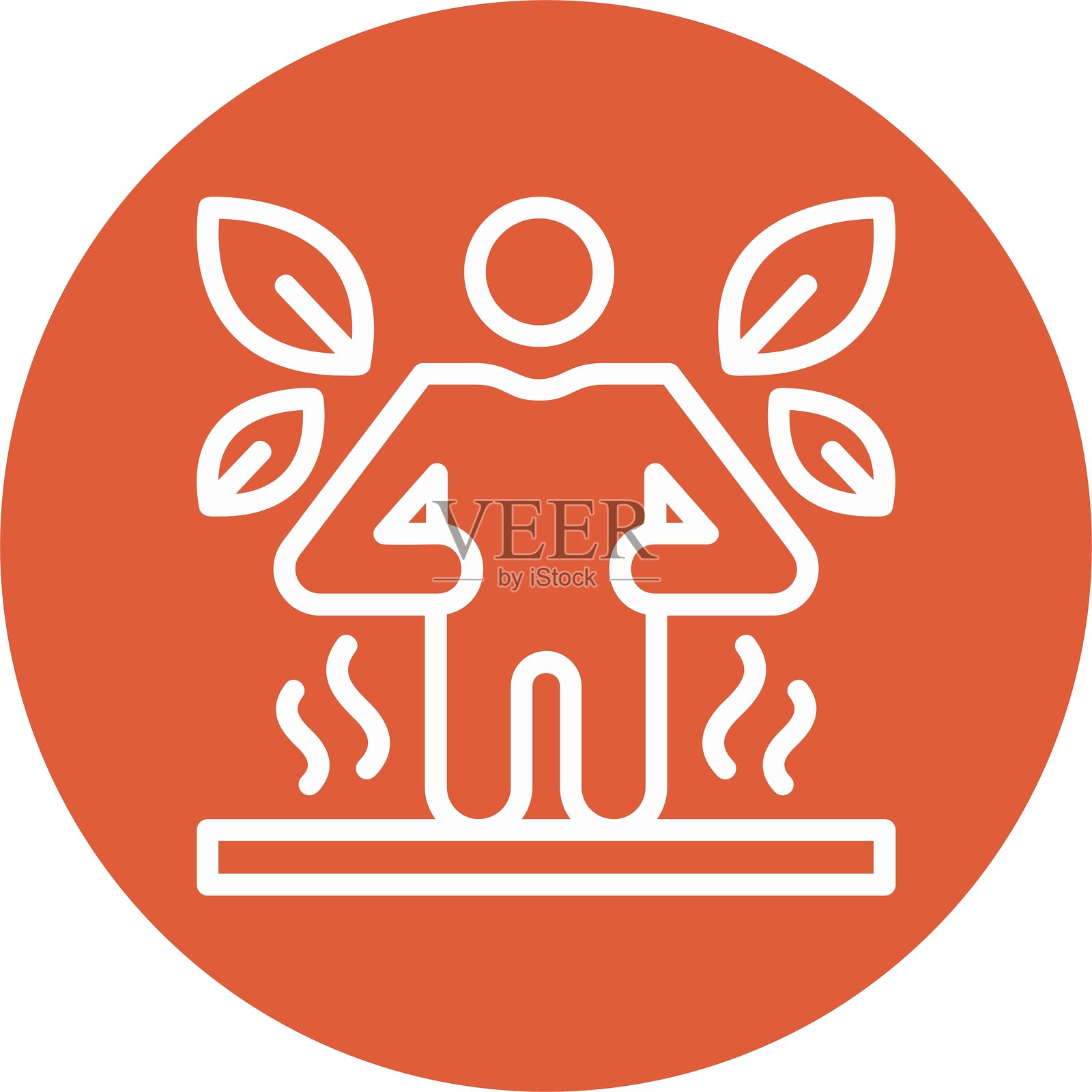 静息代谢率线圈风格图标设计插画图片素材