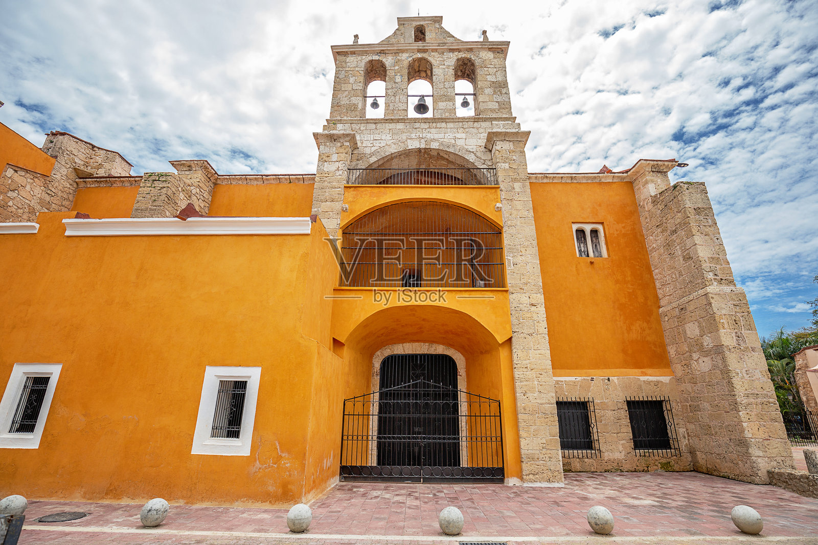 圣多明各的多米尼加修道院教堂。照片摄影图片