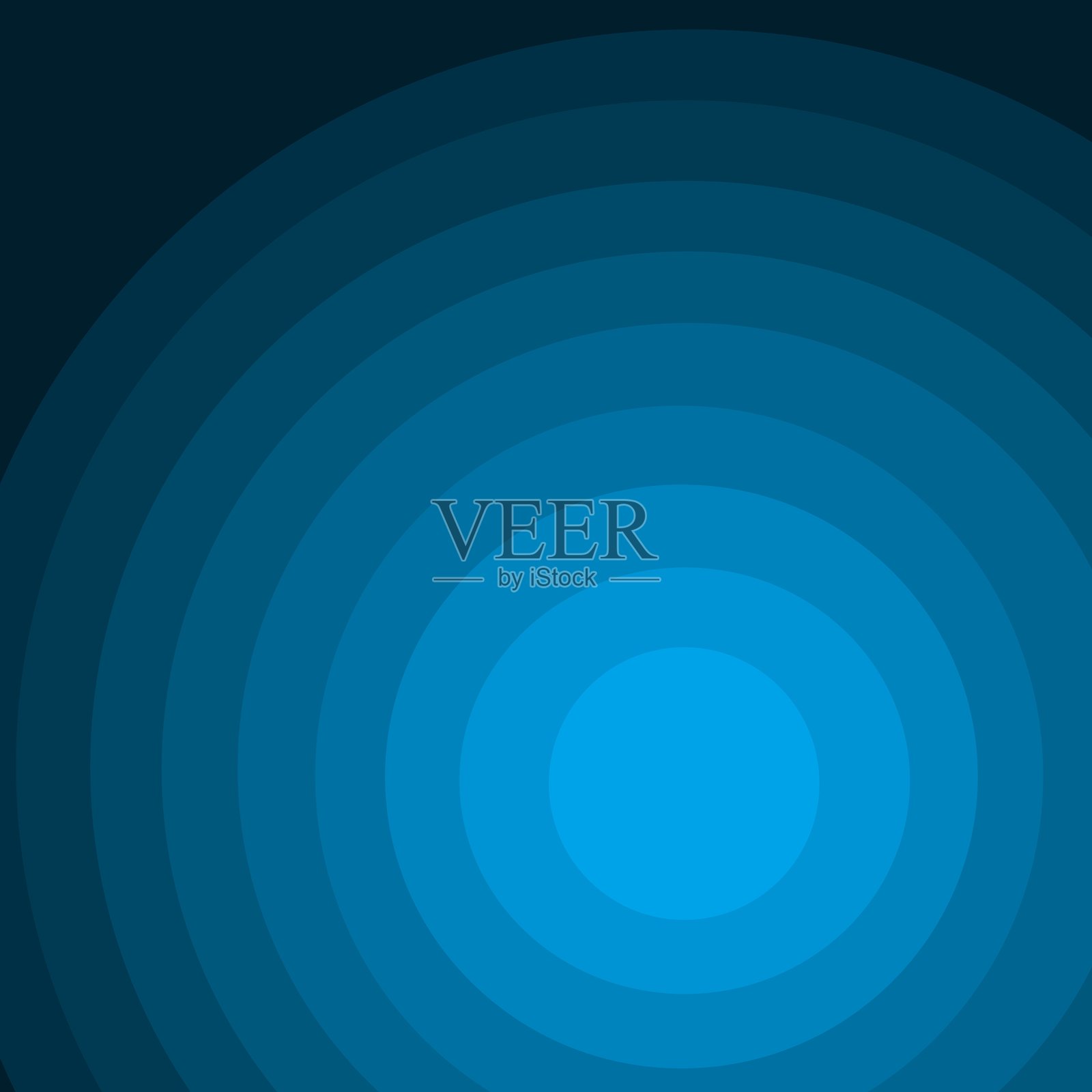 蓝色无缝圆形图案插画图片素材