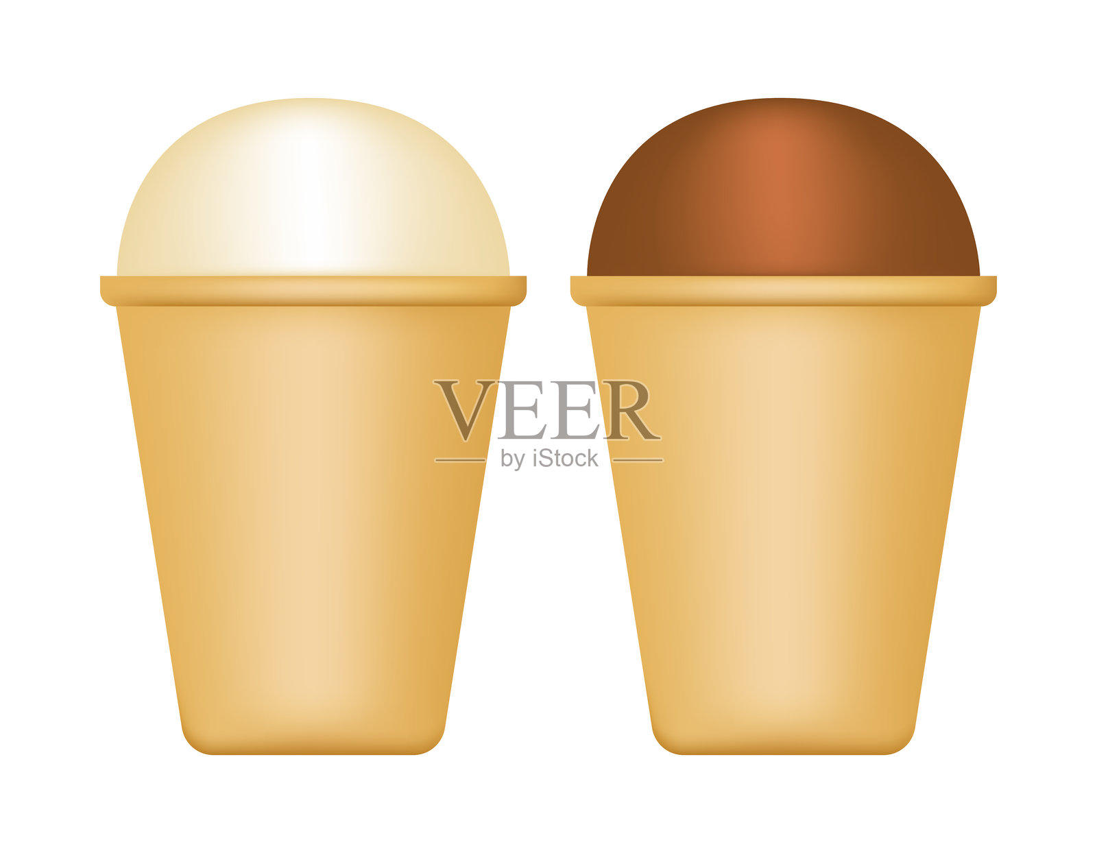 冰淇淋棒。白色背景上的矢量插图。插画图片素材