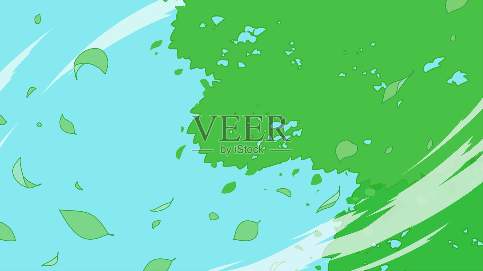 叶子插画图片素材