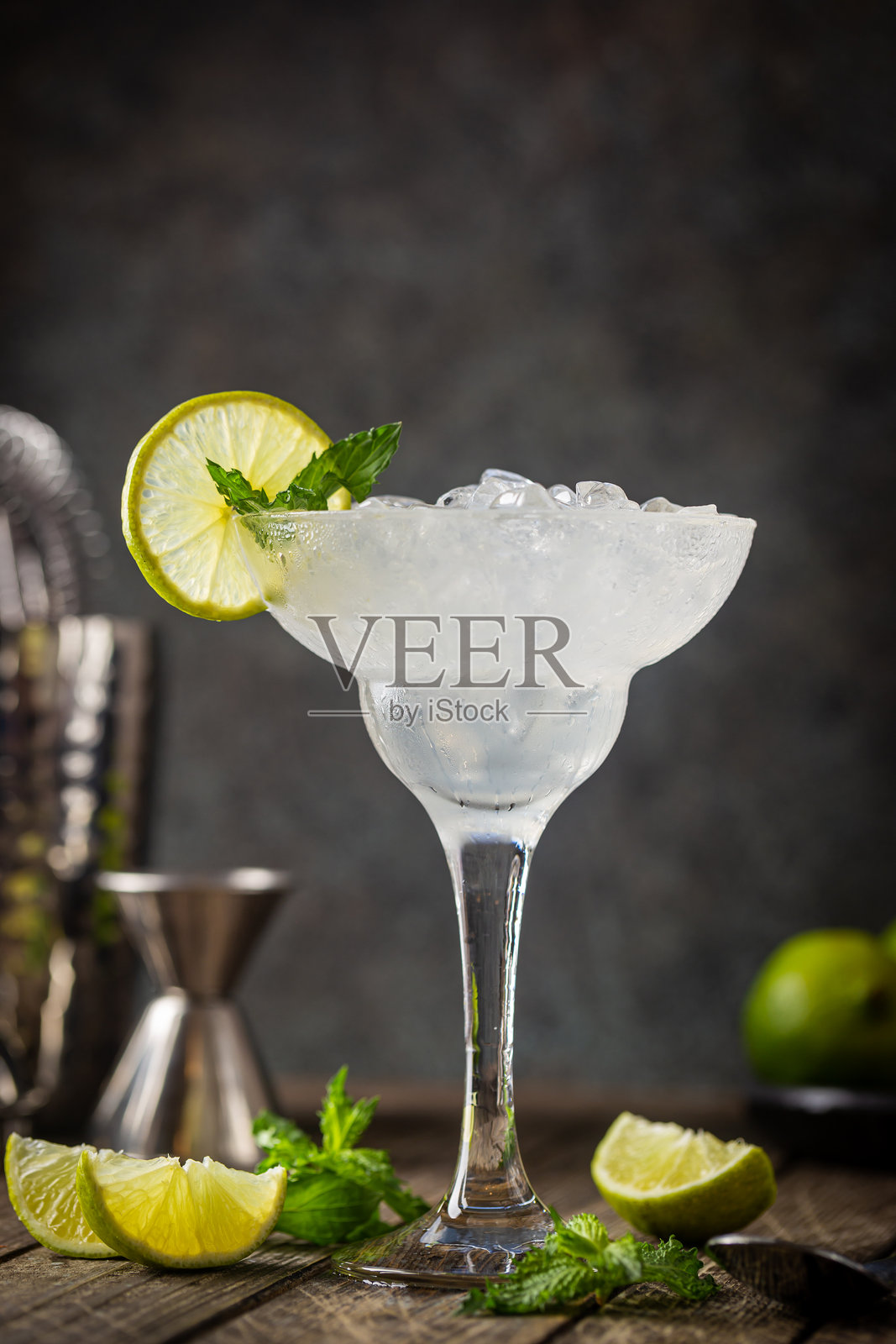 青柠玛格丽塔鸡尾酒照片摄影图片
