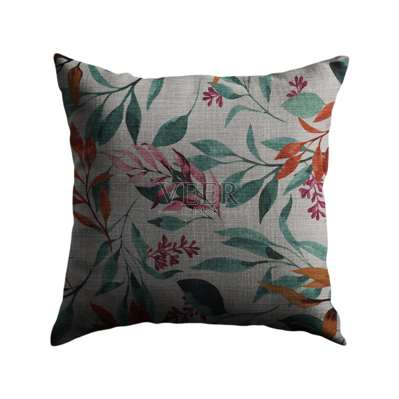 装饰性靠垫，带有华丽的图案设计，透明背景PNG格式照片摄影图片