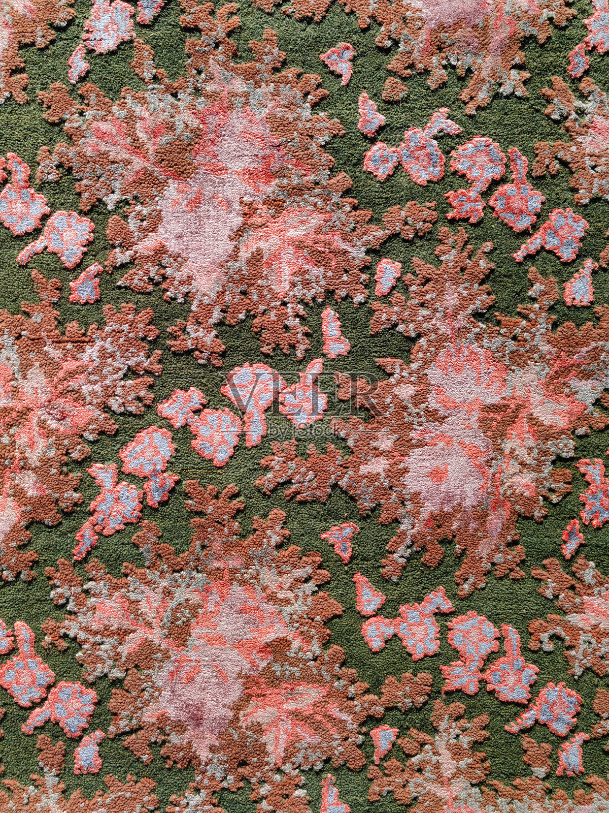 美丽的手工编织复古东方地毯特写照片摄影图片